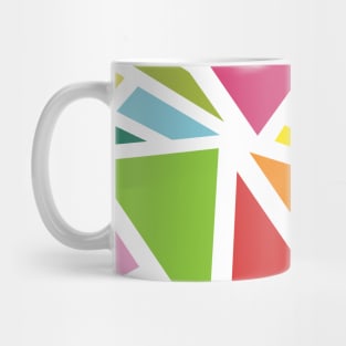 Colorful triangles pattern 1 Mug